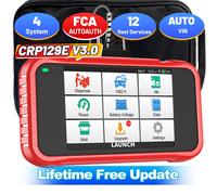 LAUNCH CRP129E V3.0 Scanner OBD2 FCA AutoAuth 12 réinitialiser l'huile/EPB/TPMS/BMS/code d'injecteur, purge ABS, moteur ABS SRS à outil de numérisation CRP129E V3.0