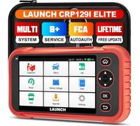 LAUNCH CRP129i ELITE Valise Diagnostic Auto obd2 Scanner, Diagnostic Voiture Multimarque Francais, 8 Réinitialisation Service