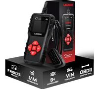 Launch Europe Creader E1 Appareil de Diagnostic OBD2 pour Voiture Lecteur de défauts Moteur DTC Scanner pour protocoles de capteur O2, Test de système EVAP, Moniteur embarqué