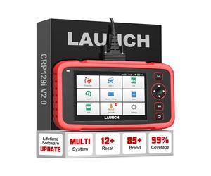 LAUNCH Valise Diagnostic Auto CRP129i 2.0 Elite 4 Systèmes ABS/SRS/TCM/Moteur,12 Resets ABS/TPMS/Huile/EPB/SAS/BMS/Adblue,Codage Injecteurs,DPF Regen,Fonctionnement de l'écran&Boutons