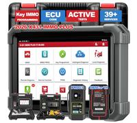 LAUNCH Valise Diagnostic Auto X431 IMMO PLUS Diagnostic Voiture avec Tous systèmes Key IMMO Service 38+ Bi-directionnel Test Actif Obd2 avec CANFD&DOIP FCA Guide V.A.G. 200+ Voiture 2 Ans de Service