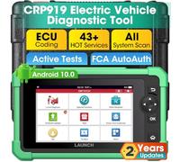 LAUNCH X431 CRP919 EV 2025 Outil de diagnostic bidirectionnel pour véhicules électriques et véhicules à motorisation alternative, scanner de diagnostic tout-en-un, réinitialisation 43+, codage ECU, CA