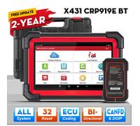 LAUNCH X431 CRP919E BT OBD2 Scanner CAN FD DOIP 32 fonctions de réinitialisation, codage ECU, outils de diagnostic bidirectionnels pour voitures EU UK RU Version
