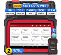 LAUNCH X431 CRP919E BT Scanner OBD2 Système complet Outils de diagnostic automobile Codage ECU Services 31+ FCA CANFD DOIP Scan bidirectionnel EU UK RU VERSION