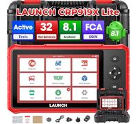 LAUNCH X431 CRP919X Lite Valise Diagnostic Auto, Bidirectionnel Outil de Diagnostic Scanner avec 32+ Hot Service, Système Complet OBD2 Diagnostic Français, Réinitialisation TPMS/ABS/D.PF, FCA AutoAuth