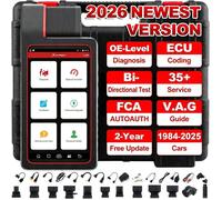 LAUNCH X431 DIAGUN V OBD2 Valise Diagnostic Auto Multimarque avec Système Complet, 35+Réinitialisation, Codage ECU, BI-Directionnel