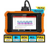 LAUNCH X431 OBD2 Elite V2.0 pour Renault Système Complet de Diagnostic Bidirectionnel 50+ Fonctions Spéciales Codage ECU