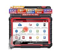 LAUNCH X431 Pro Elite Valise Diagnostic Auto obd2 Scanner, avec 45+ Réinitialisation du Service, Diagnostiquer Tous Les systèmes de la Voiture, FCA, CANFD&DOIP, TPMS, Mise à Jour après 2 Ans