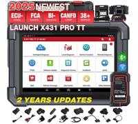 Launch X431 Pro TT Elite Valise Diagnostic Auto, Bi-directionnel, 38+ Réinitialisation, Codage ECU, CANFD&DOIP, FCA, V.A.G
