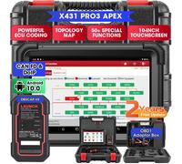 LAUNCH X431 PRO3 APEX Outil de Diagnostic Multimarque avec Cartographie Topologique DBScar VII, Codage en Ligne en français