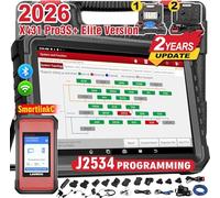 LAUNCH X431 PRO3S+ Elite Valise Diagnostic Auto SmartlinkC2.0 J2534 Diagnostic Voiture Bi-directionnel Topologie OE, 41+ d'entretien Codage de l'ECU Diagnostic à Distance Intelligent CANFD/DOIP/J2534