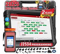 LAUNCH X431 PRO3S+ Elite Valise Diagnostic Auto SmartlinkC2.0 J2534 Diagnostic Voiture Bi-directionnel Topologie OE,Codage de l'ECU