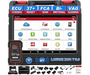 LAUNCH X431 V Pro 5.0 Elite Valise Viagnostic Auto OEM Bluetooth Tous Les systèmes OBD2 Diagnostic Voiturede 37+Remise à zéro Codage en Ligne Bidirectionnel obd2 Diagnostic français FCA SGW