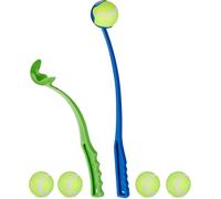 Launcher Set Of 2,5 Tennis Balls Included,For Dogs,Green Blue,4.5 X 49 X 6.5 Cm