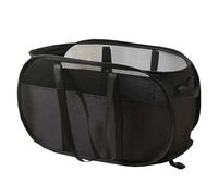 Laundry Basket avec Poignées Renforcées, Paniere a Linge Pliable, Panier à Linge Sale Grande Capacité, Idéal pour la Chambre, le Dortoir ou les Voyages(Black)