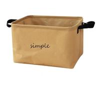 Laundry Basket avec Poignées Solides, Corbeille a Linge Pliable, Panier à Linge Sale Epais en Coton et Lin pour Chambre, Dortoir, Université(22 * 26 * 37cm/9 * 10 * 15in)