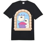 Laundry Ghost Folding Clothes Cute Halloween Chore Funny Comfort Colors Adult Heavyweight T-Shirt