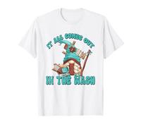Laundry GNOME Graphic for Women It All Comes Out in The Wash T-Shirt