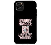 Laundry Manager I Handle The Crisis Funny Housekeeping Humour Coque pour iPhone 11 Pro Max