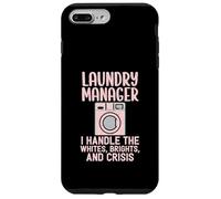 Laundry Manager I Handle The Crisis Funny Housekeeping Humour Coque pour iPhone 7 Plus/8 Plus