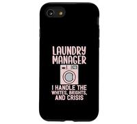 Laundry Manager I Handle The Crisis Funny Housekeeping Humour Coque pour iPhone SE (2020) / 7/8