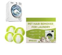 Laundry Pet Hair Remover, 4 Pack Lint Balls, Washer Dryer Hair Cleaner with Gentle Design, Upholstery and Furniture Tool for Bathroom Or Home, Remover with Easy Use, Lint for Clothes