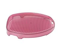 Laundry Washing Board, Small Hand Washing Scrub Board, Thick Ergonomic Design for Socks Underwear Delicates, Compact Portable Washboard Made of Durable PET Material for Home and Tr (Rouge)