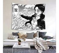 Laupuor Daisyskye Eren Jaeger Freedom - Tapices para recámara, sala de Estar, recámara, decoración cómoda y moderna de 60 x 51 pulgadas