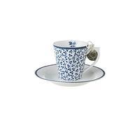 Laura Ashley Blueprint Collectables - Tasse à café et soucoupes - Espresso Floris - 9 cl - Porcelaine