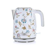 Laura Ashley Bouilloire Electrique 1,7 L avec Motif Elveden Blanche par VQ - Bouilloire Électrique Sans Fil avec Ébullition Rapide de 2,2 KW, Protection Contre la Surchauffe et la Chauffe à Sec