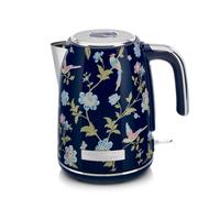Laura Ashley Bouilloire Electrique 1,7 L avec Motif Elveden Bleu par VQ - Bouilloire Électrique Sans Fil avec Ébullition Rapide de 2,2 KW, Protection Contre la Surchauffe et la Chauffe à Sec