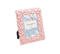 laura ashley Cadre photo en résine texturé fait à la main avec chevalet et crochet pour table et affichage mural, motif floral décoratif pour maison, galerie de photos, art (5,1 x 7,6 cm, rose)