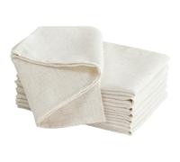 Laura Ashley Dothan Lot de 8 nappes de Luxe en Lin mélangé pour Salle à Manger Formelle, Vacances, Mariage ou fête Taupe