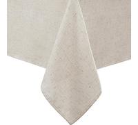 Laura Ashley Dothan Nappe de Luxe en Lin mélangé pour Salle à Manger Formelle, Vacances, Mariage ou fête, 152,4 x 213,4 cm, Taupe