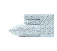 Laura Ashley - Draps pour très Grand lit, Parure de lit en Percale de Coton Super Doux avec taies d'oreiller Assorties, Essentiels Respirants (Bleu Ciel, très Grand lit)