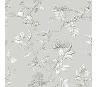 Laura Ashley Elderwood Steel Wallpaper