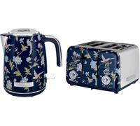 Laura Ashley Ensemble Bouilloire électrique 1,7L Rapide Grille-Pain 4 Tranches