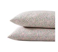 Laura Ashley - Ensemble de taies d'oreiller Standard, literie en Percale de Coton Respirant, décoration d'intérieur Nette et fraîche (Loveston Rose, 2 pièces)