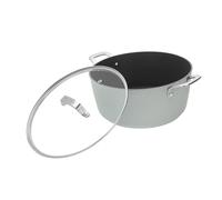 Laura Ashley Faitout 28 cm Antiadhésive avec Couvercle - 6,6 L Grande Marmite en Aluminium Forgé, Compatible avec Tous Types de Feux et le Four - Idéale pour les Repas Familiaux et un Service Élégant