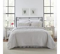 Laura Ashley Felicity Parure de lit, Blanc, lit Double/Grand lit