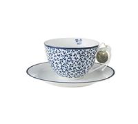 Laura Ashley Floris Tasse à cappuccino et soucoupe