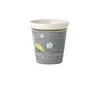 Laura Ashley - Gobelet sans anse - Porcelaine - Midnight Pinstripe - Volume : 240 ml - Passe au micro-ondes et au lave-vaisselle