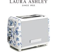 Laura Ashley Grille-pain 2 Tranches inox Vintage avec Réchauffe Viennoiserie