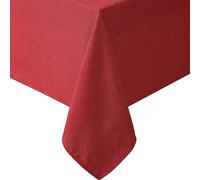 Laura Ashley Harper Nappe en Tissu Lisse pour Salle à Manger Formelle ou décontractée, Vacances, Banquet, Mariage ou fête, 152,4 x 305 cm, Rouge