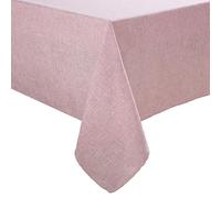 Laura Ashley Harper Nappe en Tissu Lisse pour Salle à Manger Formelle ou décontractée, Vacances, Banquet, Mariage ou fête, 152,4 x 213,4 cm, Blush