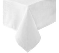Laura Ashley Harper Nappe en Tissu Lisse pour Salle à Manger Formelle ou décontractée, Vacances, Banquet, Mariage ou fête, 152,4 x 213,4 cm, Blanc
