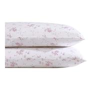 Laura Ashley Home - Collection Sateen - Parure de lit 2 pièces - 100% Coton, Lisse et Brillant, literie Infroissable, Garden Muse Pink, Standard