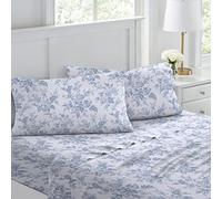 Laura Ashley Home - Draps de lit en Flanelle de Coton brossé pour Plus de Douceur et de Confort (Vanessa, très Grand lit)