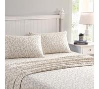 Laura Ashley Home - Draps de lit en Flanelle de Coton brossé pour Plus de Douceur et de Confort (Victoria, Grand lit)