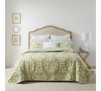 Laura Ashley Home - Parure de lit réversible en Coton avec taies d'oreiller Assorties, décoration d'intérieur pour Toutes Les Saisons (Sauge Rowland, Grand lit)